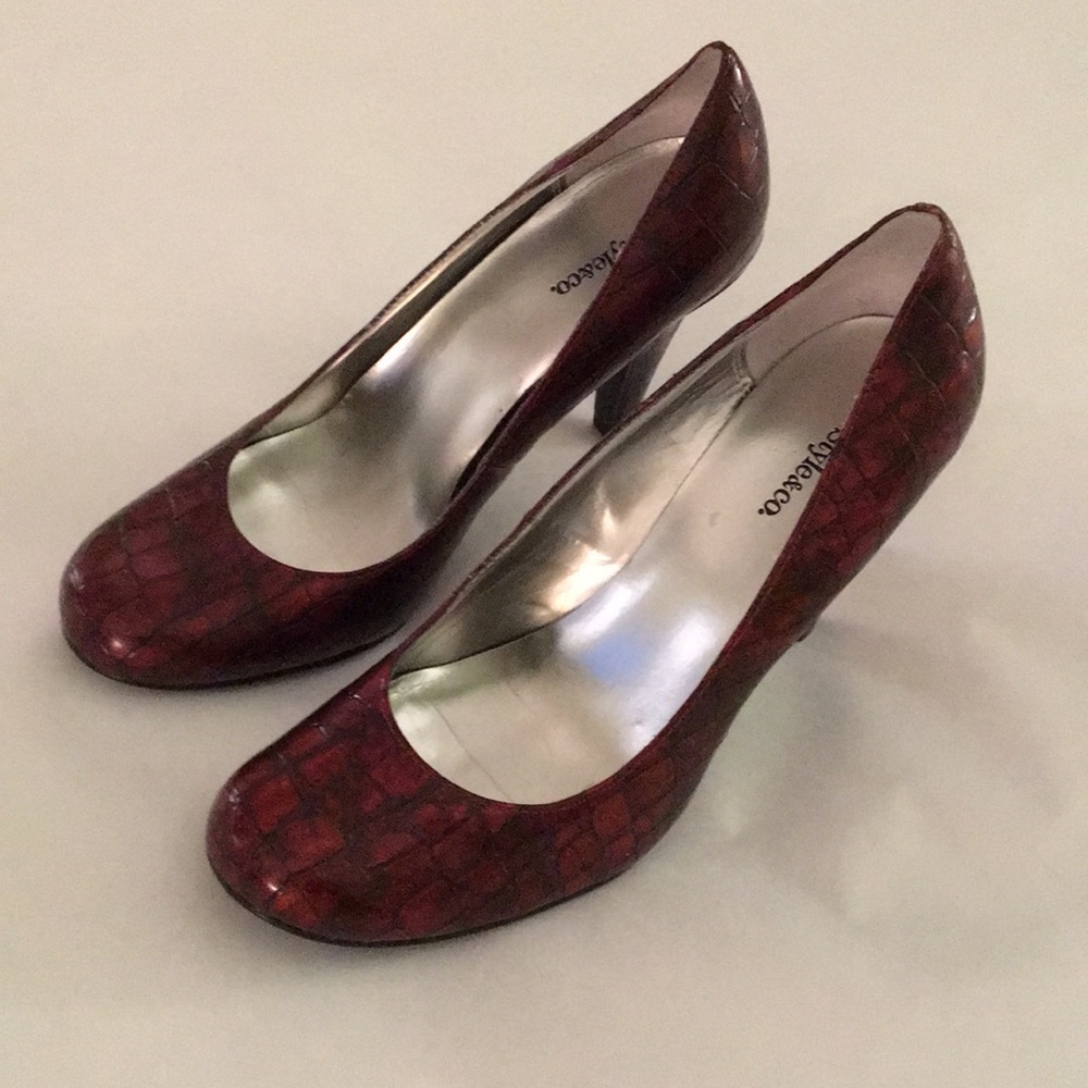 Style & Co. burnt red shoes